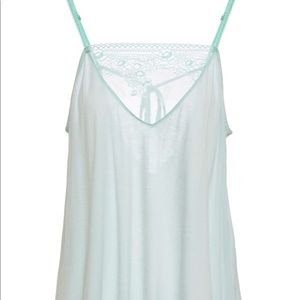 Eberjey Valeria Cami, light mint/mint splash NWT